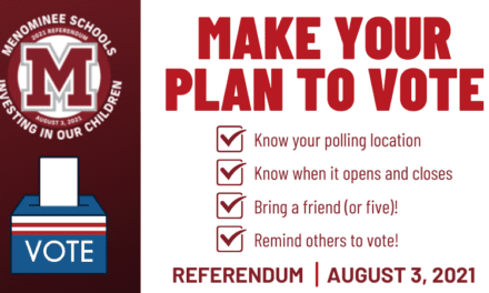 Voting is today for the Menominee Area Public Schools $12 million Referendum