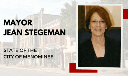 Mayor Stegeman gives the state of the city address for Menominee