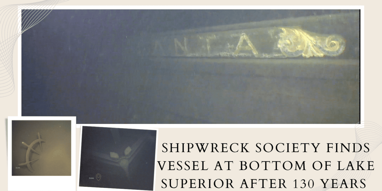 Shipwreck Society Finds Vessel at Bottom of Lake Superior after 130 Years