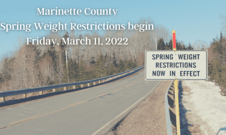 Seasonal Road Weight Restrictions go into effect tomorrow for Marinette County