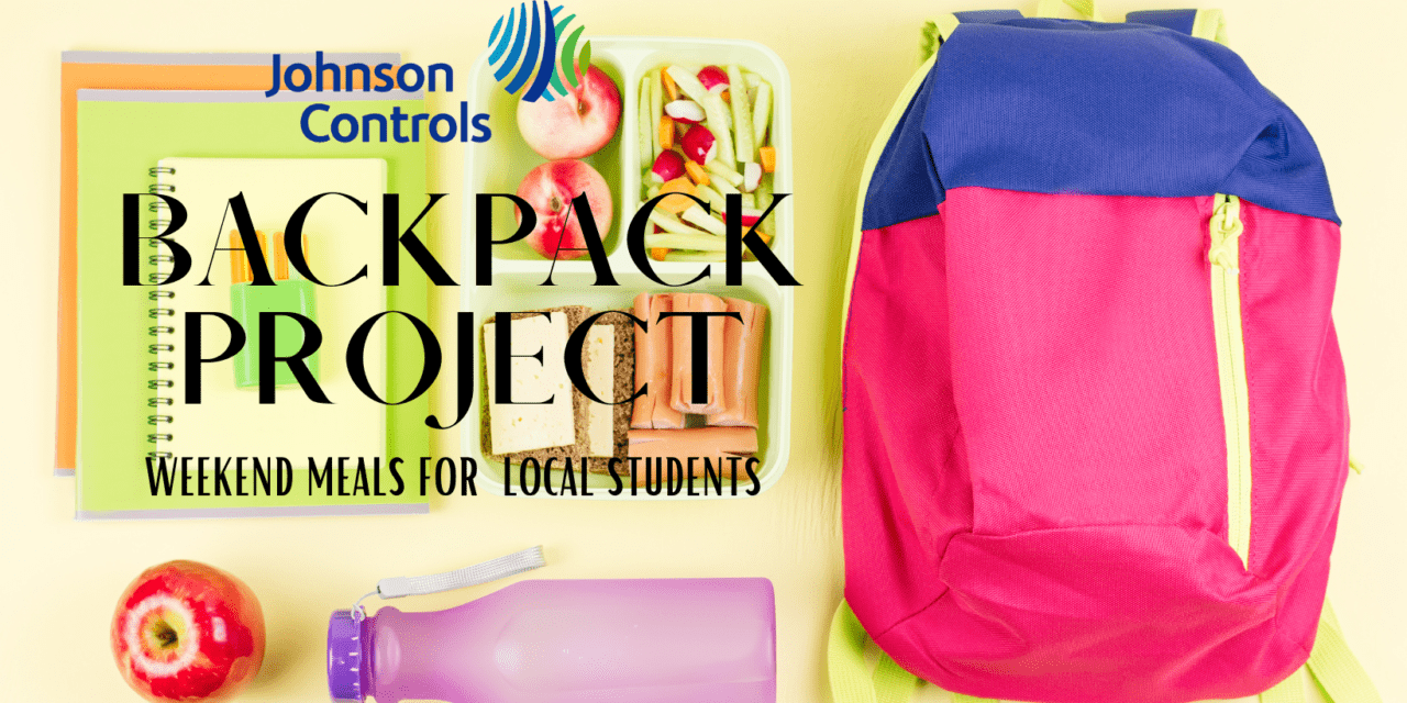 Johnson Controls continues to support meals for students through their Backpack Program