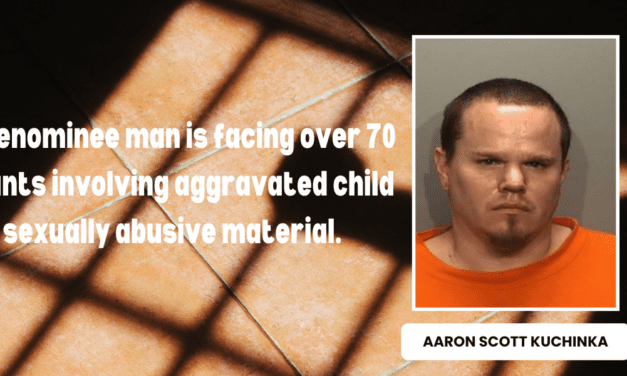 A Menominee man facing over 70 counts involving aggravated child sexually abusive material appeared in Menominee Circuit Court