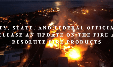 City, State, and Federal Officials release an update on the fire at Resolute Fire Products