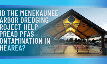 Did the Menekaunee Harbor dredging project help spread PFAS contamination in the area?
