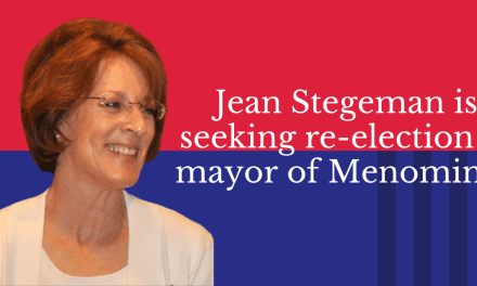 Jean Stegeman is seeking re-election as mayor of Menominee