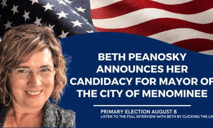 Beth Peanosky announces her candidacy for Mayor of the City of Menominee
